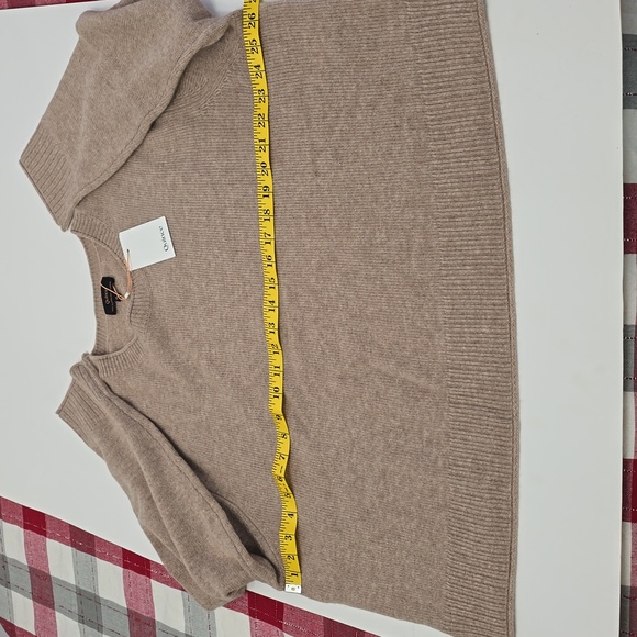 NWT QUINCE 100% Mongolian Cashmere Boxy Crewneck Sweater Oatmeal Size XL - Picture 11 of 17